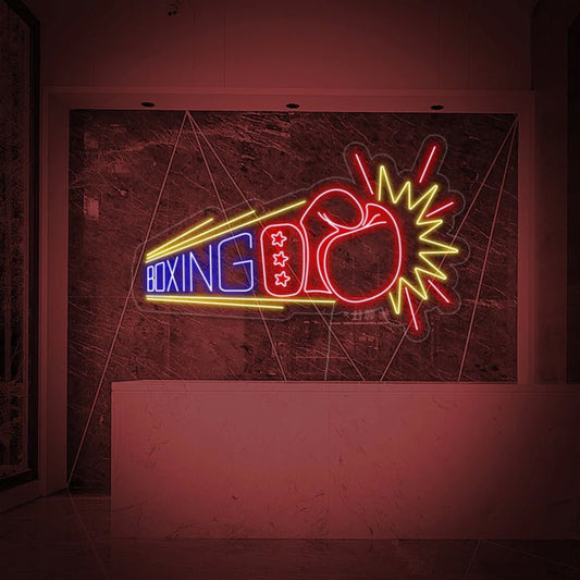 Boxing Glove Led Sign Business Neon Sign