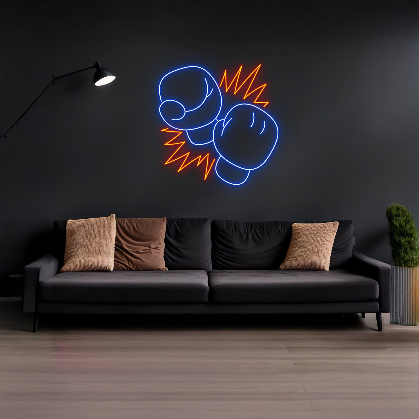 Boxing Gloves Neon Sign Boxing Neon