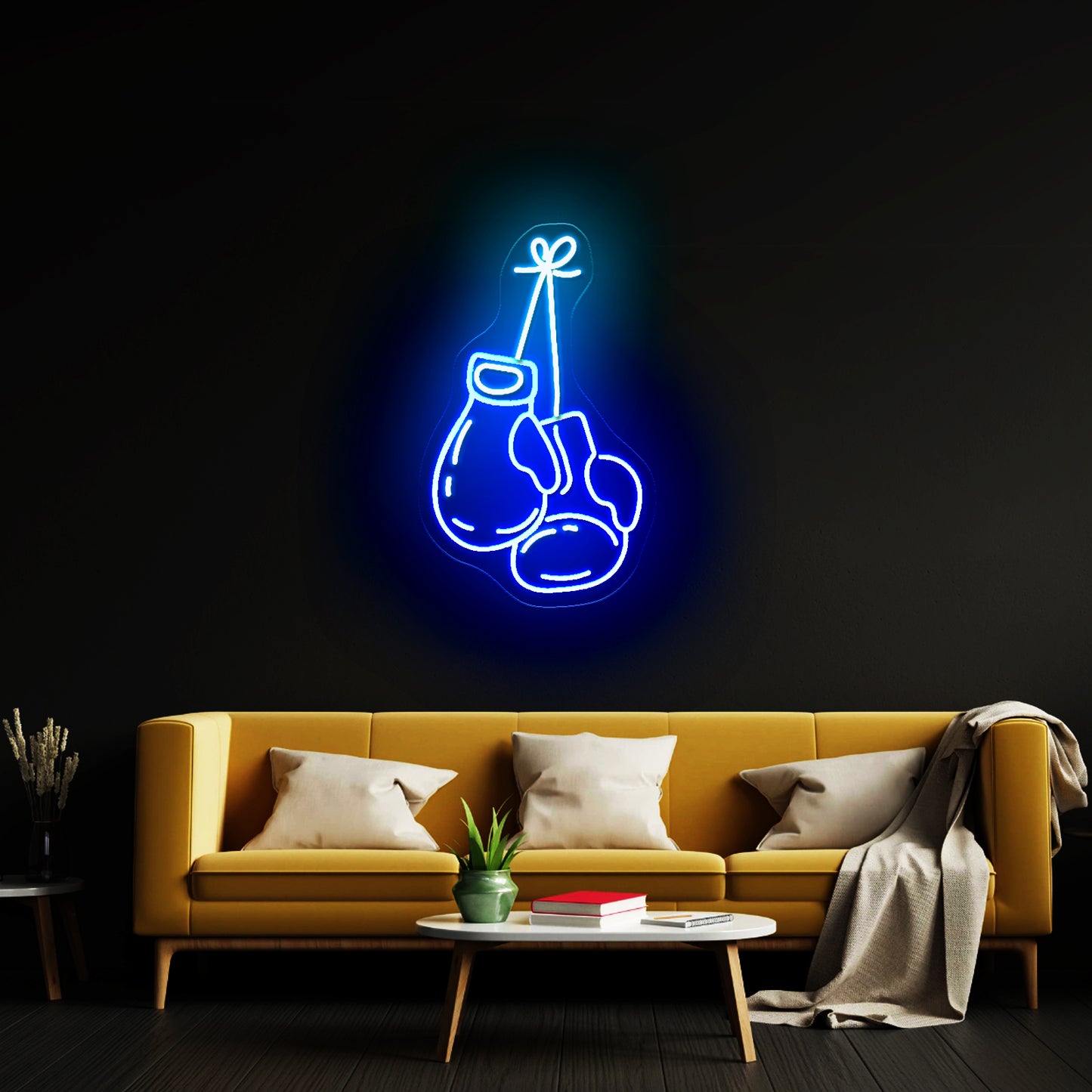 Boxing Gloves Neon Signs Wall Decor