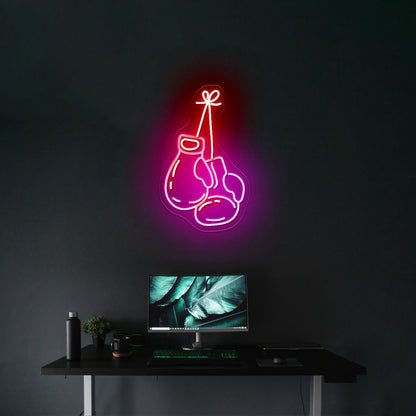 Boxing Gloves Neon Signs Wall Decor