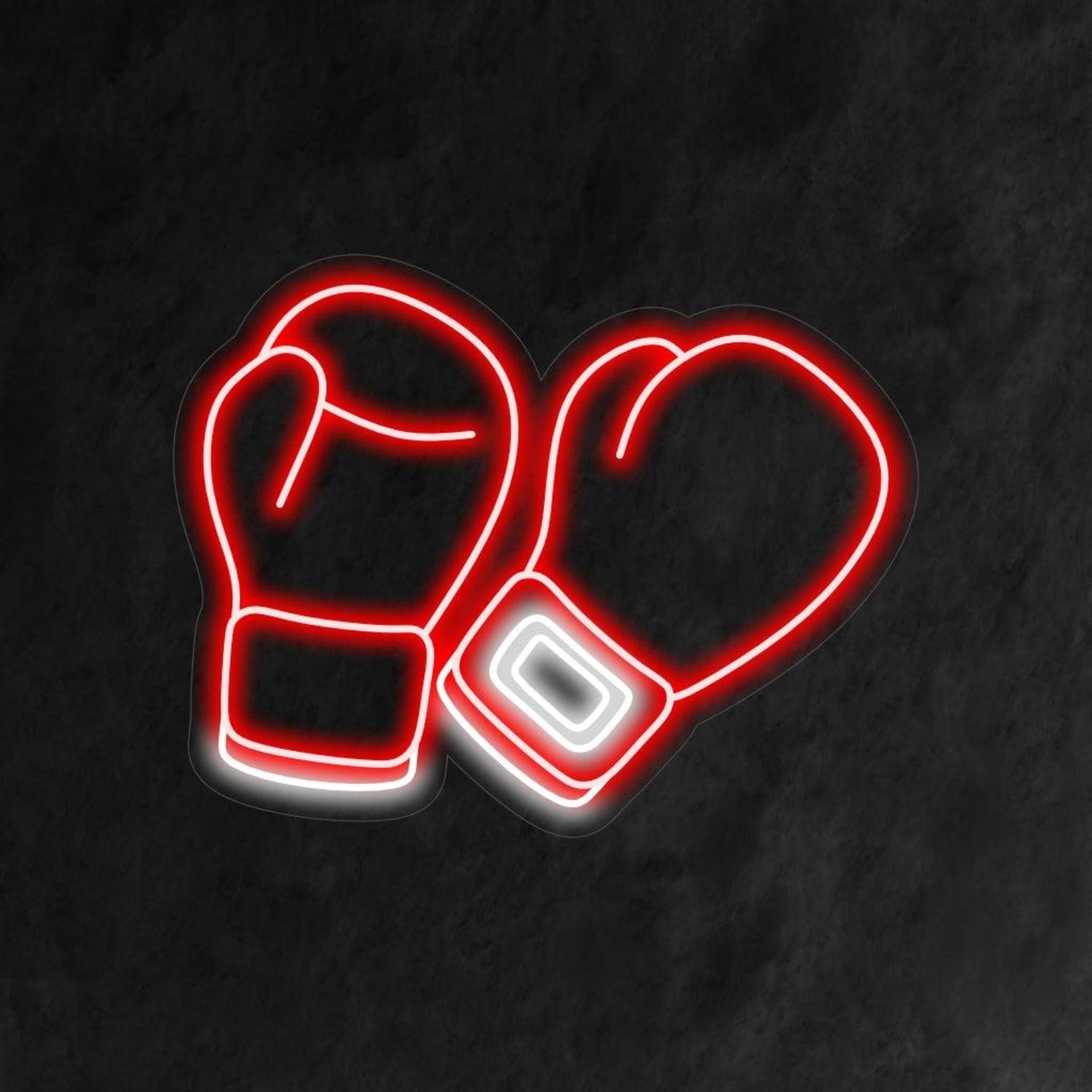 Boxing Gloves Red-White Led Neon Sign For Boxing Club Sports Bar | Shineneon