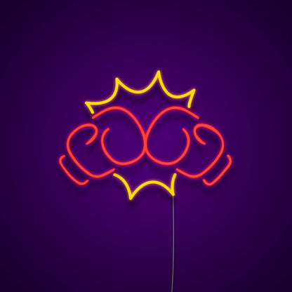 Boxing Punch Led Neon Signs Wall Art Led Light | Shineneon