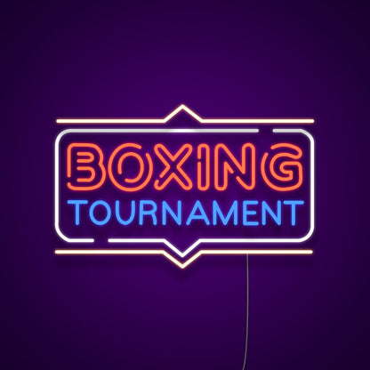 Boxing Tournament Led Neon Signs Wall Art Led Light Sports | Shineneon