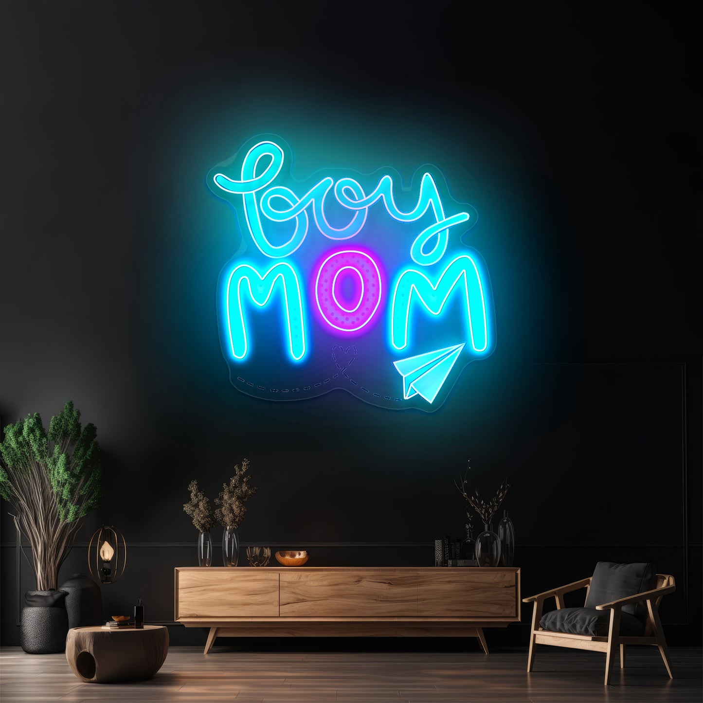 Boy Mom Neon Signs for home decor