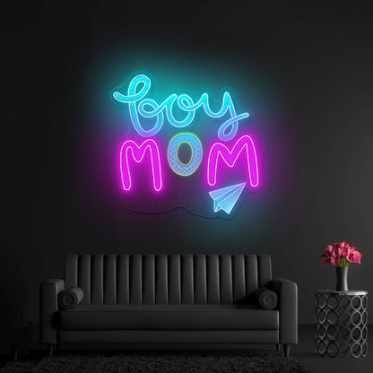 Boy Mom Neon Signs for home decor