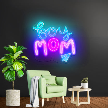 Boy Mom Neon Signs for home decor