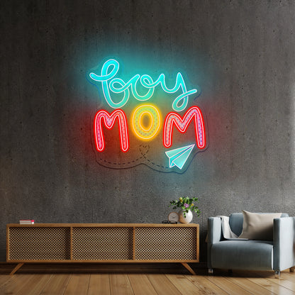 Boy Mom Neon Signs for home decor