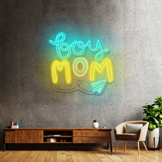 Boy Mom Neon Signs for home decor