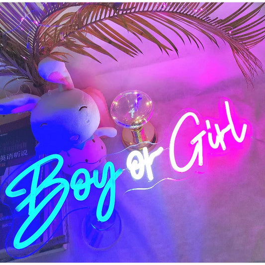 Boy Or Girl Led Sign Business Neon Sign