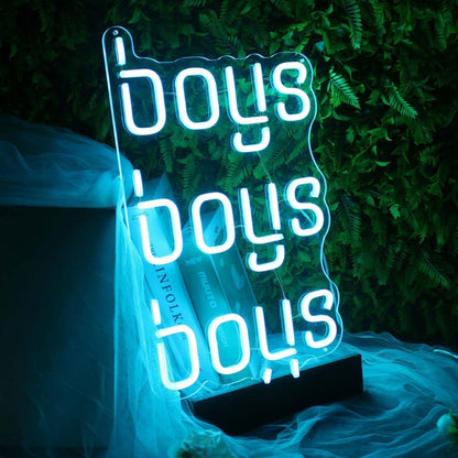 Boys Boys Boys Led Neon Sign - Shineneon