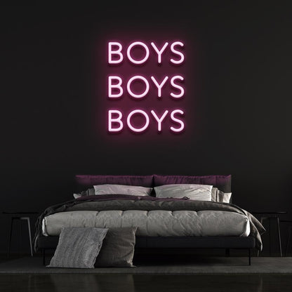 Boys Boys Boys Led Neon Sign Bedroom Wall Decor-1 | Shineneon