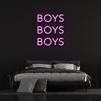 Boys Boys Boys Led Neon Sign Bedroom Wall Decor-1 | Shineneon
