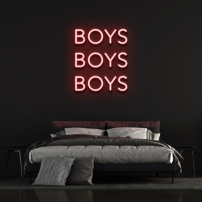 Boys Boys Boys Led Neon Sign Bedroom Wall Decor-1 | Shineneon