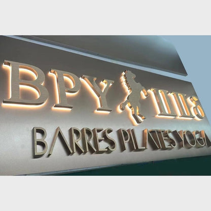 Bpy Barres Pilates Yoga 3D Backlit Channel Letters Led Light Sign - Shineneon