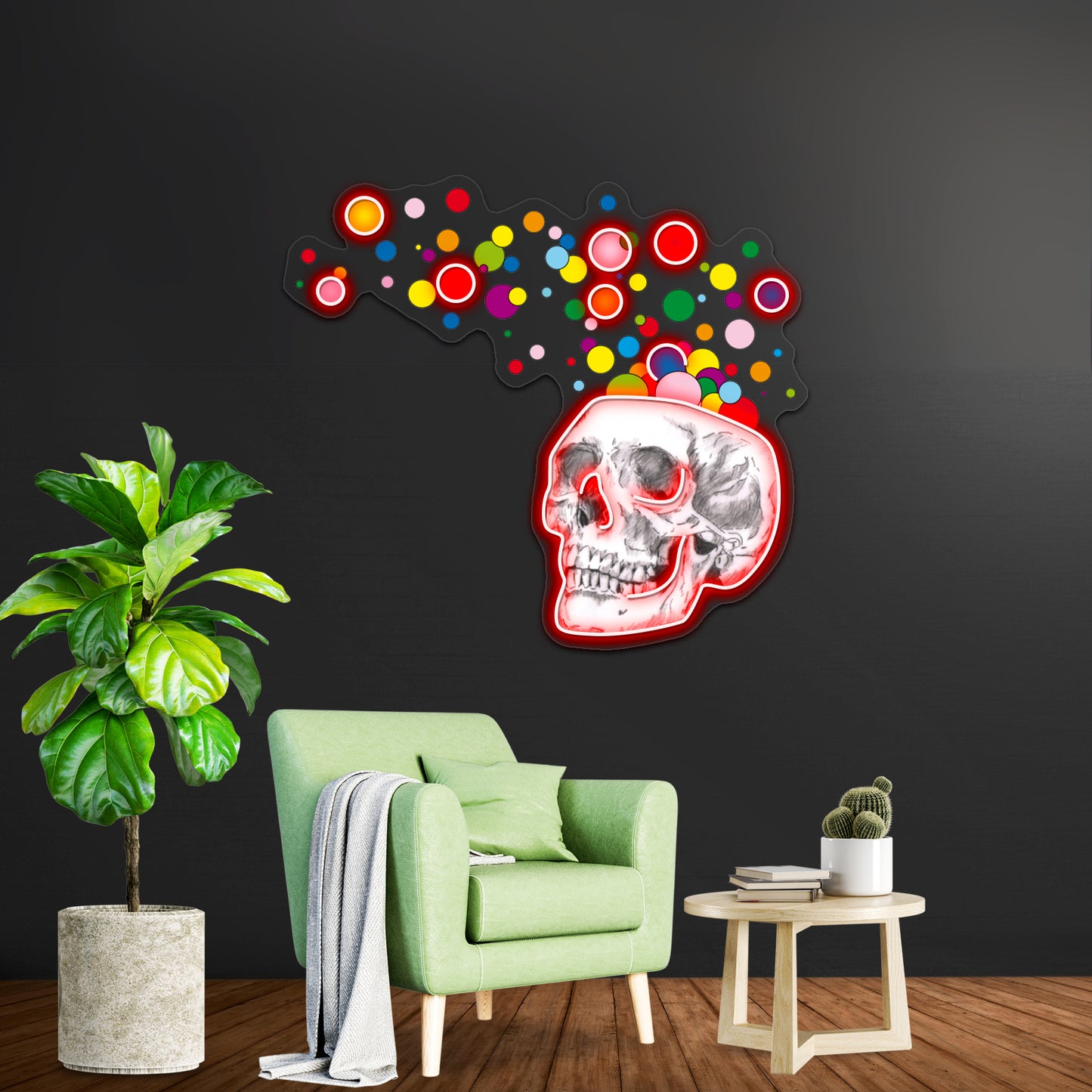 Brain Pop Artwork Led Neon Sign