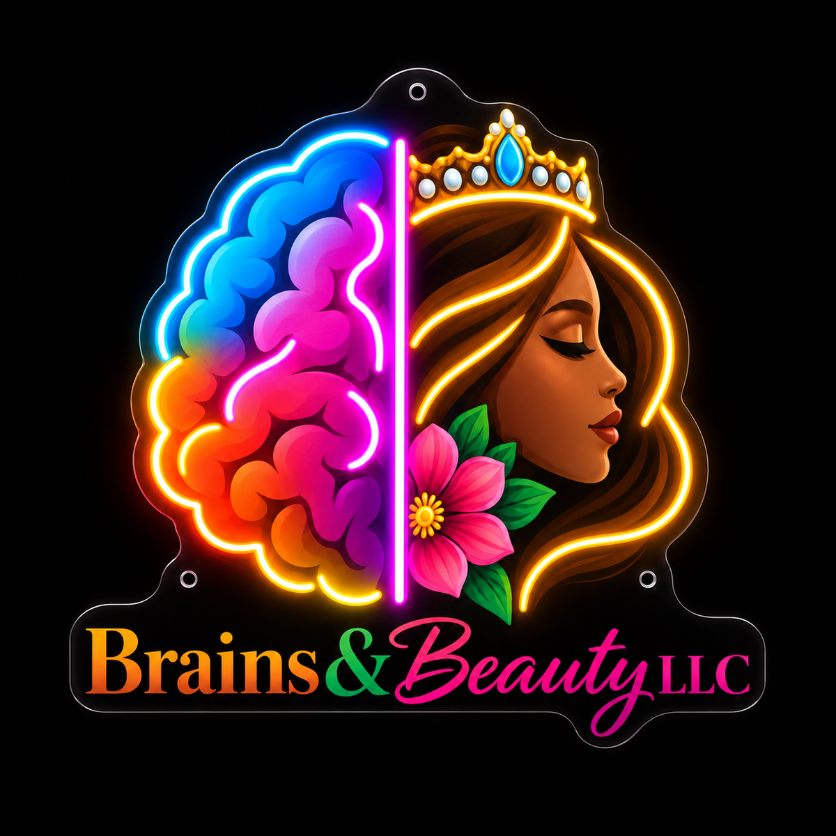Brains&Beauty Custom Neon Sign