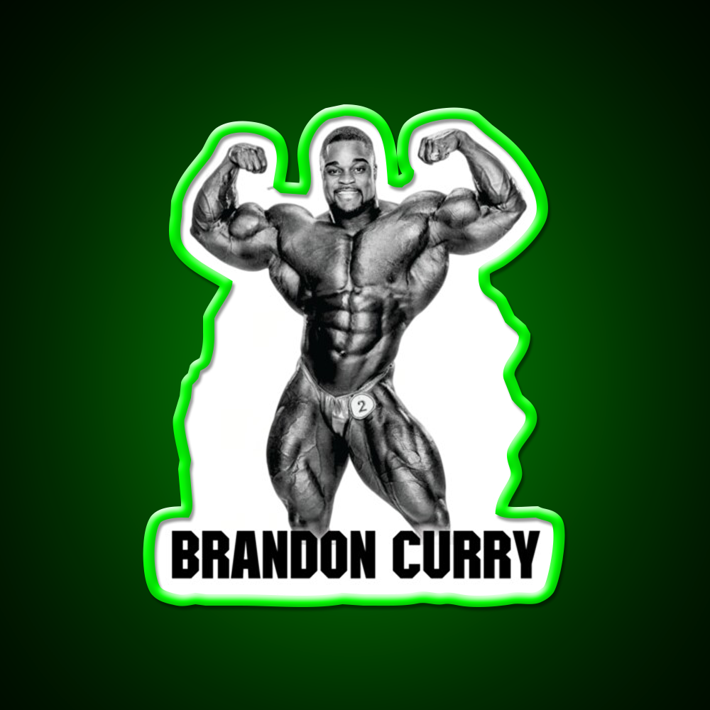 Brandon Curry Bodybuilder Gym Fitness Led Neon Sign Rgb Color - LED neon sign view 8