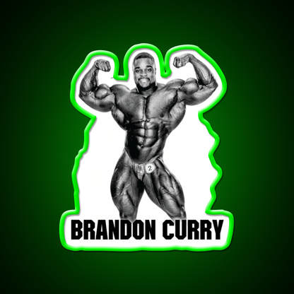 Brandon Curry Bodybuilder Gym Fitness Led Neon Sign Rgb Color - LED neon sign view 8