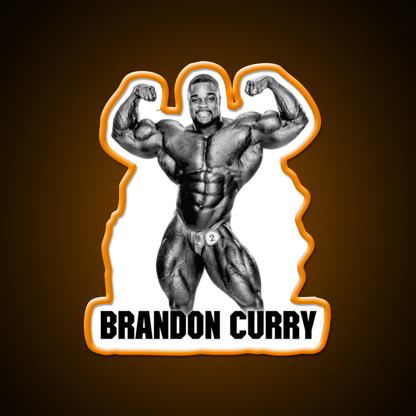 Brandon Curry Bodybuilder Gym Fitness Led Neon Sign Rgb Color - LED neon sign view 6