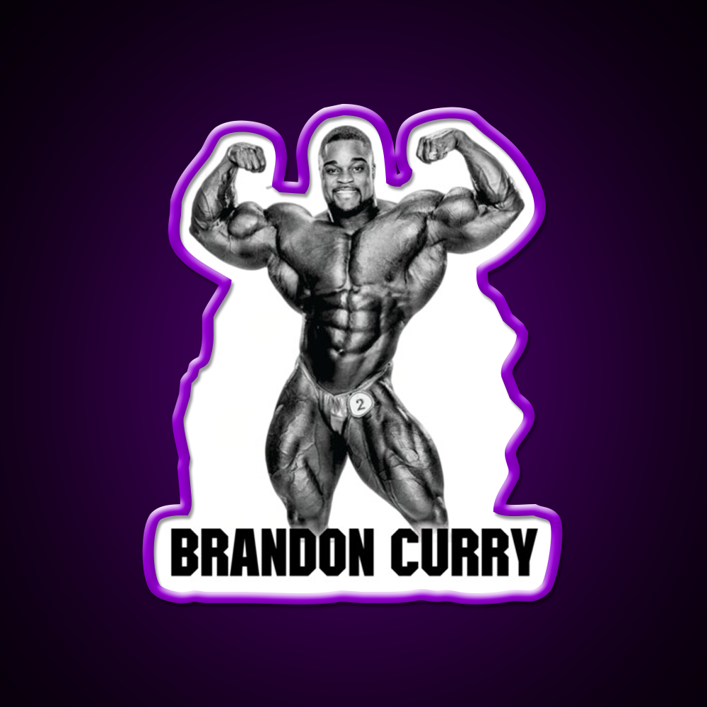 Brandon Curry Bodybuilder Gym Fitness Led Neon Sign Rgb Color - LED neon sign view 9
