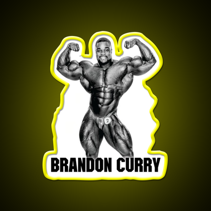 Brandon Curry Bodybuilder Gym Fitness Led Neon Sign Rgb Color - LED neon sign view 7