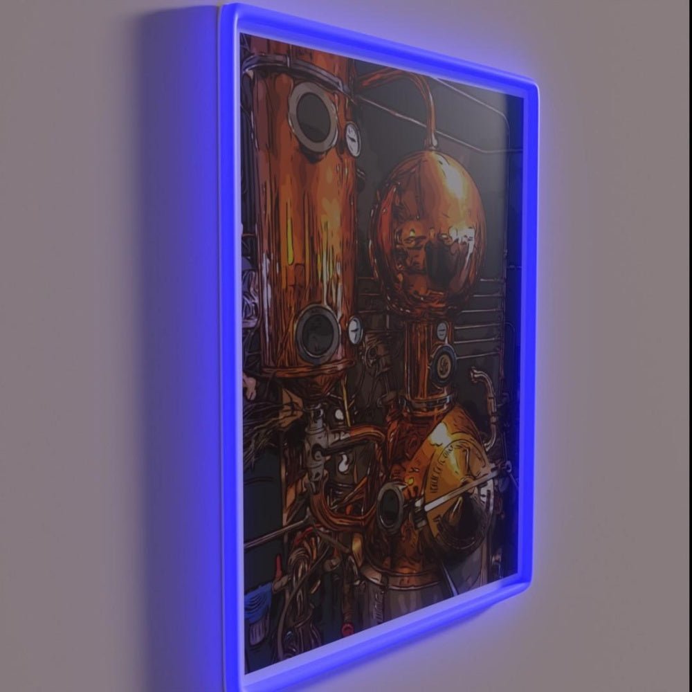 Brass And Copper Steampunk Looking Distillery Rgb Led Neon Sign - Shineneon