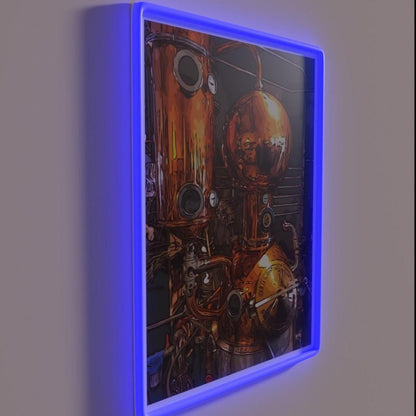 Brass And Copper Steampunk Looking Distillery Rgb Led Neon Sign - Shineneon