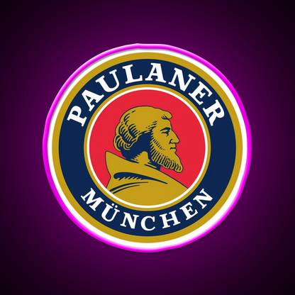 Brauerei Paulaner Beer Bar Decor Led Neon Sign Rgb Color - Neon sign mounted on wall in room