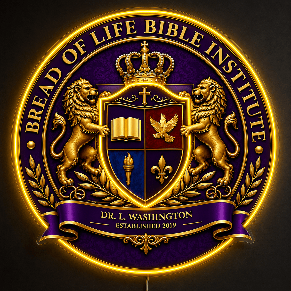 BREAD OF LIFE BIBLE INSTITUTE Custom LED Neon Sign - Shineneon