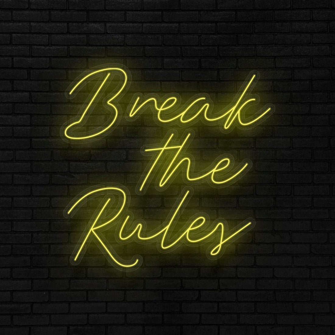 Break The Rules Led Sign Business Neon Signs - Shineneon