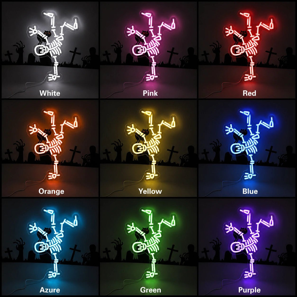 Breakdancing Skeleton LED Neon Sign - Shineneon