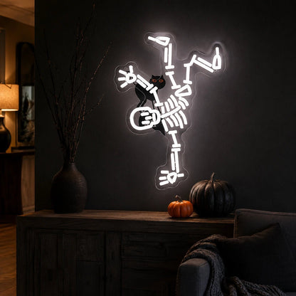 Breakdancing Skeleton LED Neon Sign - Shineneon
