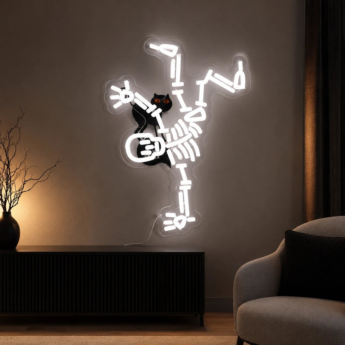 Breakdancing Skeleton LED Neon Sign - Shineneon