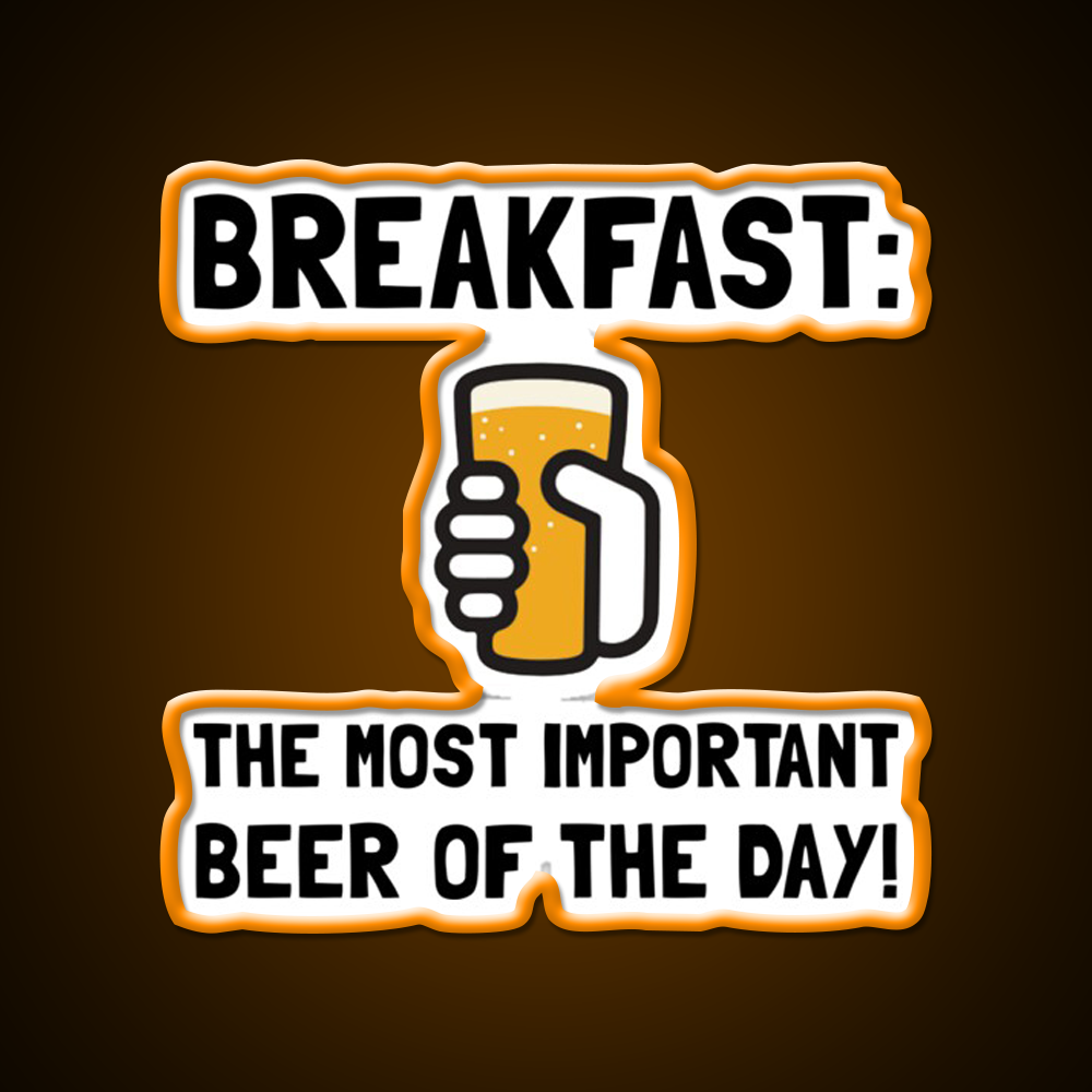 Breakfast Beer Bar Decor Led Neon Sign Rgb Color - LED neon sign view 5