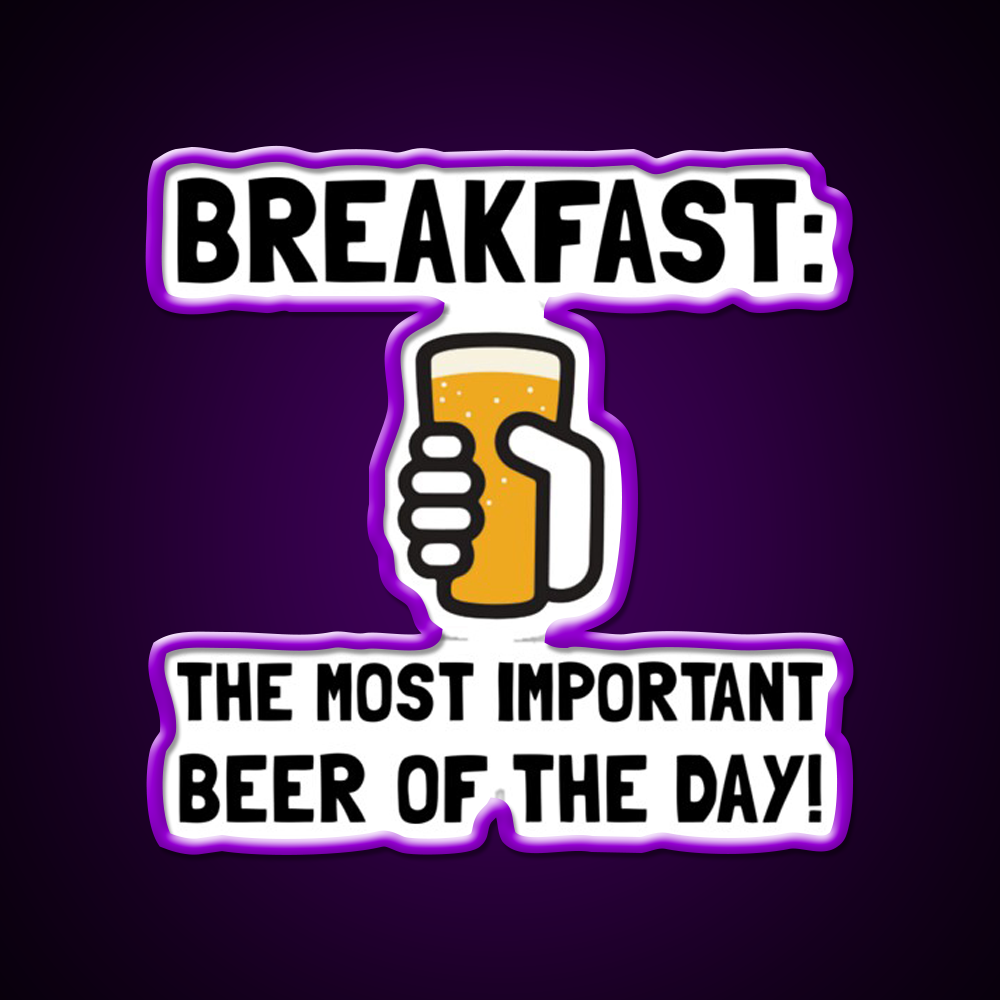 Breakfast Beer Bar Decor Led Neon Sign Rgb Color - LED neon sign view 8