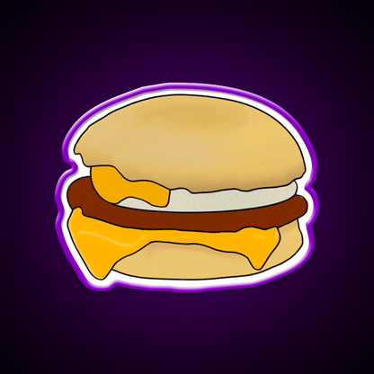 Breakfast Muffin Snack Food Led Neon Sign Rgb Color - Shineneon