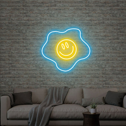 Breakfast Nook With The Fried Egg Neon Sign Smile Cute Wall Led Neon Sign | Shineneon
