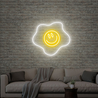 Breakfast Nook With The Fried Egg Neon Sign Smile Cute Wall Led Neon Sign | Shineneon