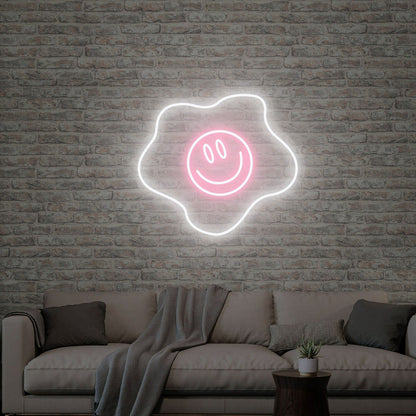 Breakfast Nook With The Fried Egg Neon Sign Smile Cute Wall Led Neon Sign | Shineneon
