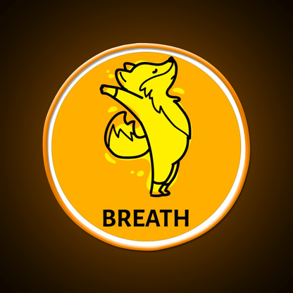 Breath Yoga Led Neon Sign For Wellness Space Rgb Color - Shineneon