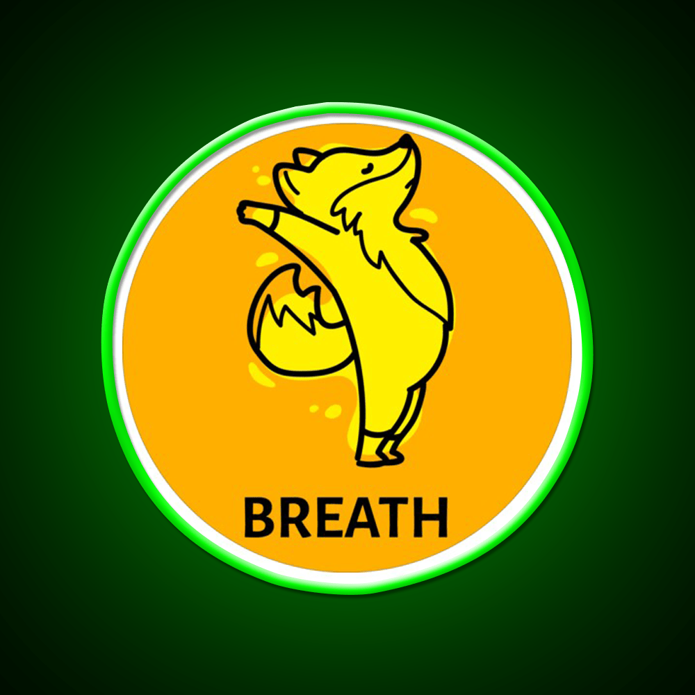 Breath Yoga Led Neon Sign For Wellness Space Rgb Color - Shineneon