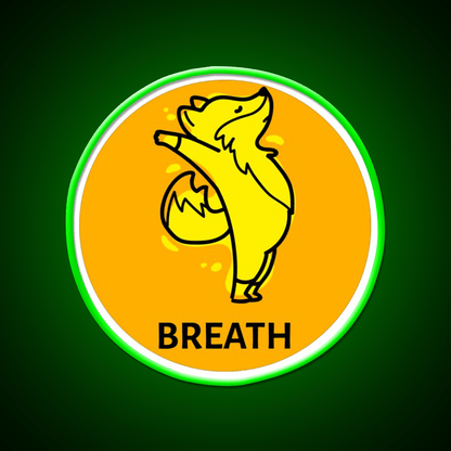 Breath Yoga Led Neon Sign For Wellness Space Rgb Color - Shineneon