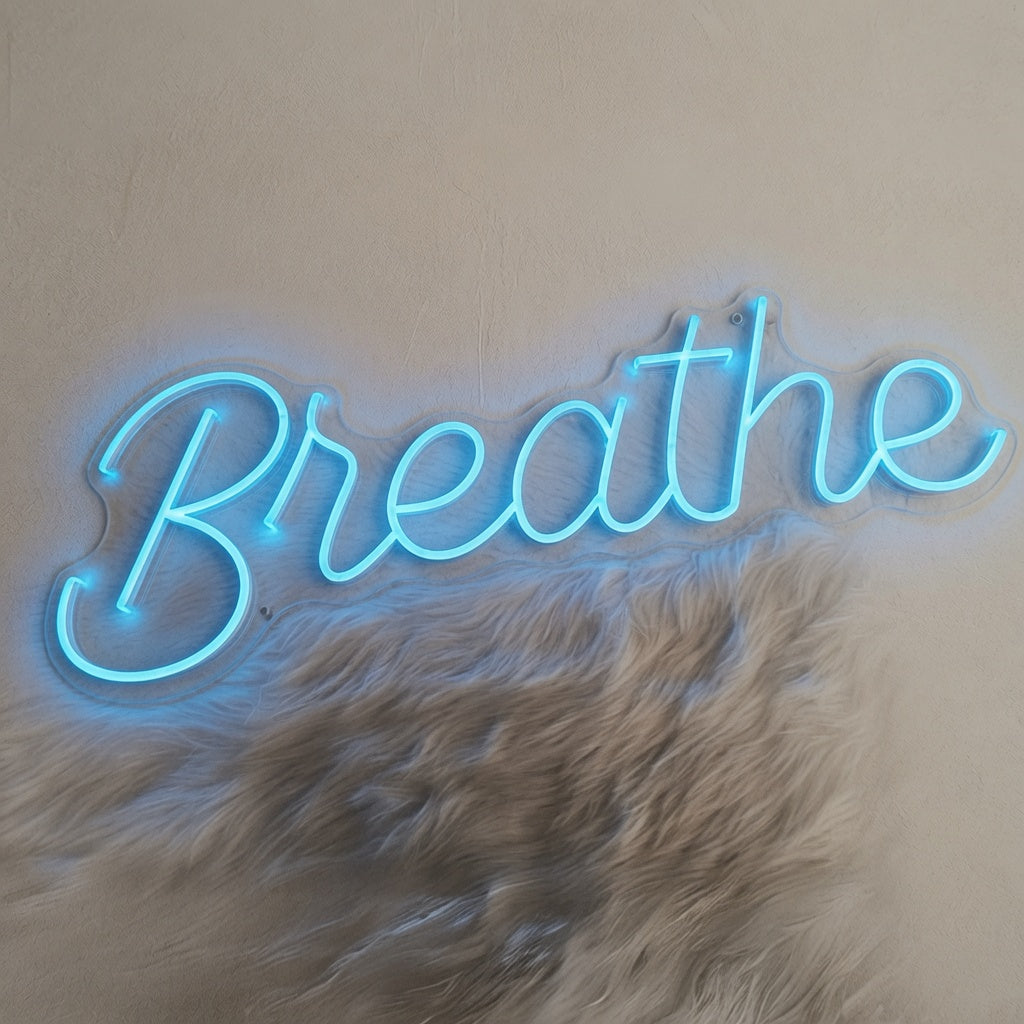 Breathe LED Neon Sign Bedroom Decor - 01 Original Product Image