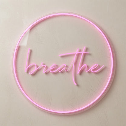 Breathe LED Neon Sign Home Wall Art - 02 High-Converting Product Image