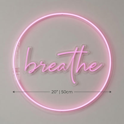 Breathe LED Neon Sign Home Wall Art - 04 Size Image