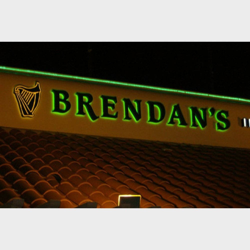 Brendans 3D Backlit Channel Letters Led Light Sign - Shineneon