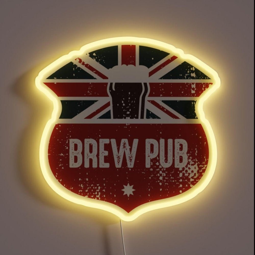 Brew Beer Pub Rgb Led Neon Sign - Shineneon