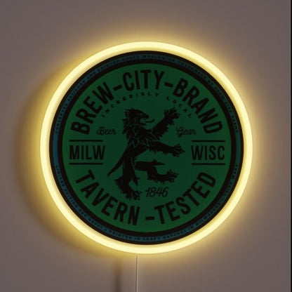 Brew City Brand Rgb Led Neon Sign - Shineneon