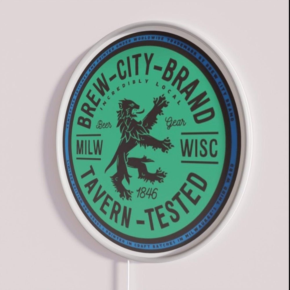 Brew City Brand Rgb Led Neon Sign - Shineneon