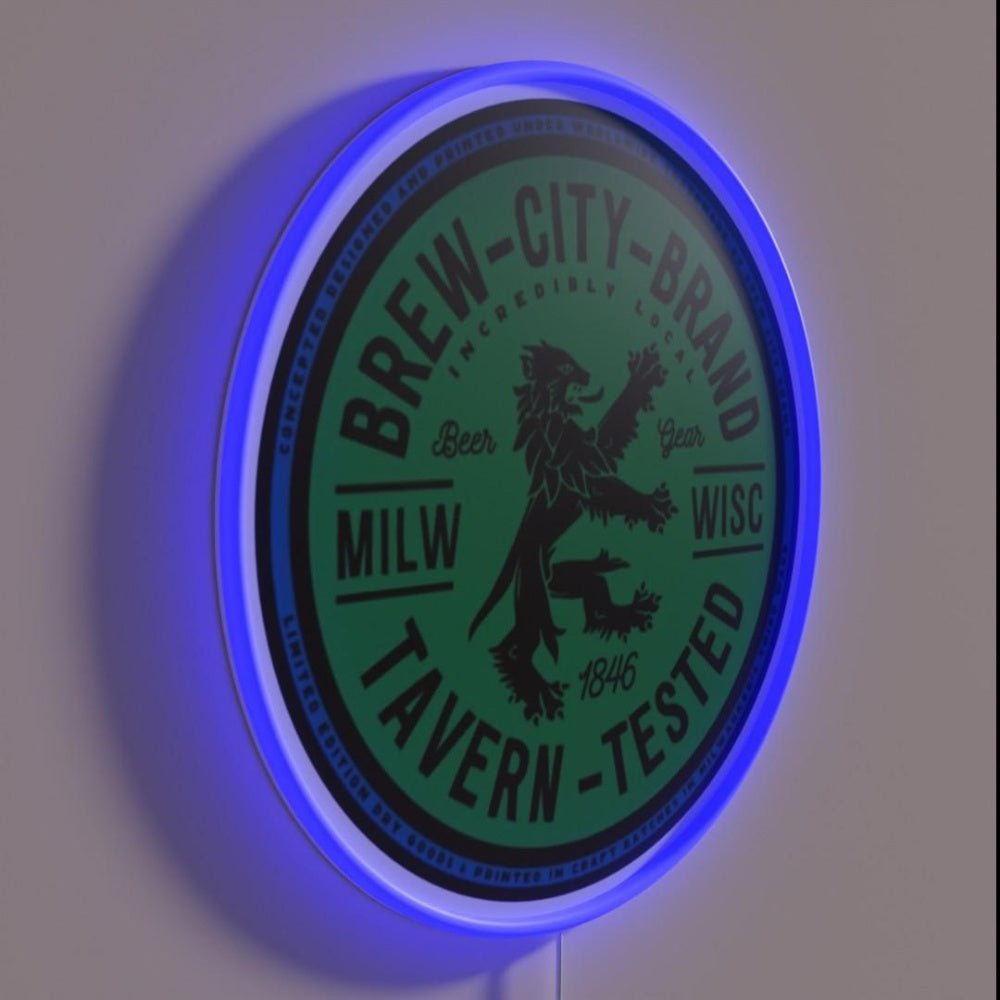 Brew City Brand Rgb Led Neon Sign - Shineneon